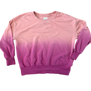 Lou & Grey Pink Ombré Sweatshirt Size Large